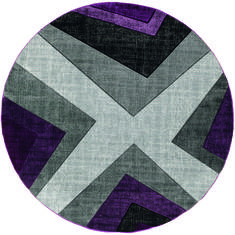 United Weavers Bristol Purple Round 7'0" X 7'0" Area Rug 2050 10082 88R 806-123574