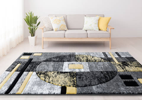 United Weavers Bristol Yellow 70 X 100 Area Rug 2050 10112 912 806-123581 Image 1