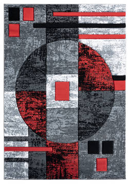 United Weavers Bristol Red Rectangle 2x4 ft Olefin Carpet 123584