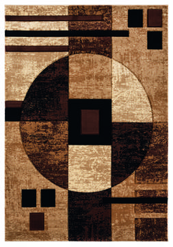 United Weavers Bristol Brown Rectangle 1x2 ft Olefin Carpet 123594