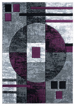 United Weavers Bristol Purple Rectangle 2x4 ft Olefin Carpet 123608