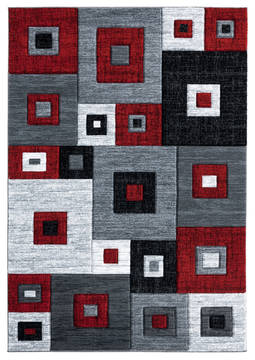 United Weavers Bristol Red Rectangle 2x4 ft Olefin Carpet 123614