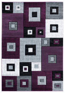 United Weavers Bristol Purple Rectangle 2x4 ft Olefin Carpet 123644