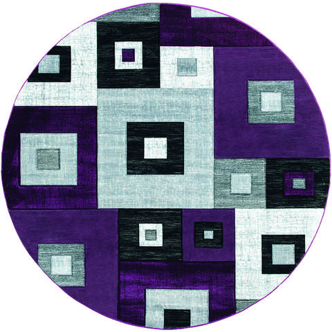 United Weavers Bristol Purple Round 70 X 70 Area Rug 2050 10282 88R 806-123646 Image 0