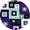 United Weavers Bristol Purple Round 70 X 70 Area Rug 2050 10282 88R 806-123646 Thumb 0