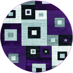 United Weavers Bristol Purple Round 7'0" X 7'0" Area Rug 2050 10282 88R 806-123646