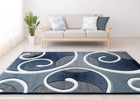United Weavers Bristol Blue 70 X 100 Area Rug 2050 10364 912 806-123659 Image 1