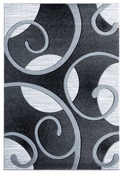 United Weavers Bristol Grey Rectangle 2x4 ft Olefin Carpet 123662