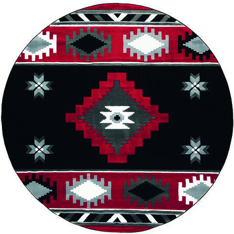 United Weavers Bristol Red Round 70 X 70 Area Rug 2050 10430 88R 806-123682 Image 0