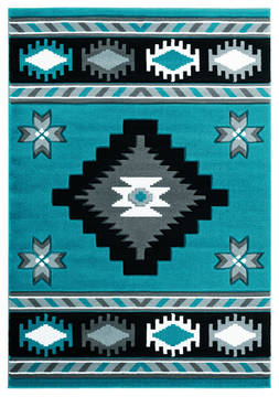 United Weavers Bristol Blue Runner 2'0" X 7'0" Area Rug 2050 10469 28C 806-123697