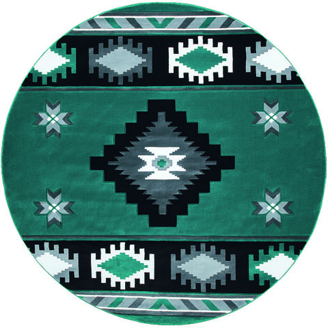 United Weavers Bristol Blue Round 70 X 70 Area Rug 2050 10469 88R 806-123700 Image 0