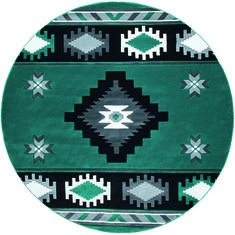 United Weavers Bristol Blue Round 7'0" X 7'0" Area Rug 2050 10469 88R 806-123700