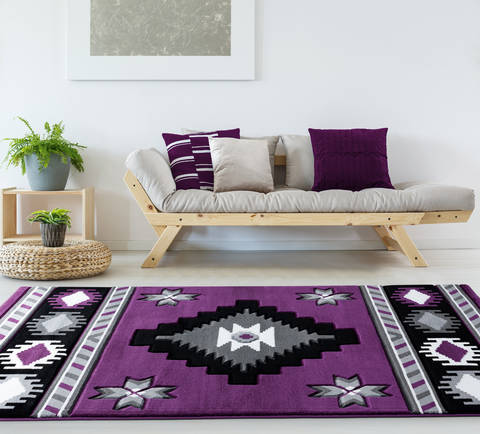 United Weavers Bristol Purple 20 X 40 Area Rug 2050 10482 35C 806-123704 Image 1
