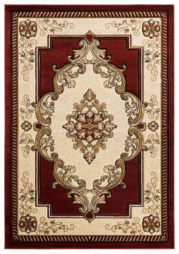 United Weavers Bristol Red Rectangle 1x2 ft Olefin Carpet 123714