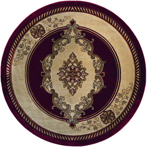 United Weavers Bristol Red Round 710 X 710 Area Rug 20501053488R 806-123718 Image 0