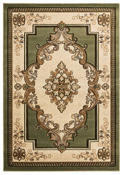 United Weavers Bristol Green Rectangle 1x2 ft Olefin Carpet 123720