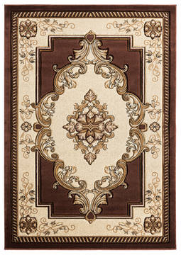 United Weavers Bristol Brown Rectangle 1x2 ft Olefin Carpet 123726