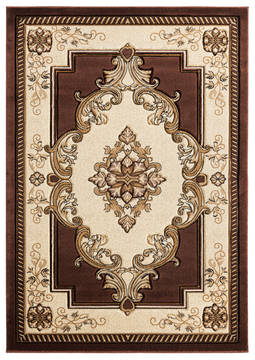 United Weavers Bristol Brown Rectangle 2x4 ft Olefin Carpet 123728