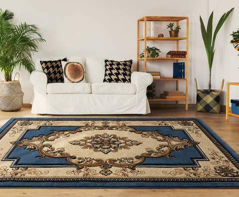 United Weavers Bristol Blue Round 70 X 70 Area Rug 2050 10560 88R 806-123736 Image 1