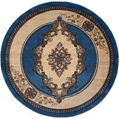 United Weavers Bristol Blue Round 7 to 8 ft Olefin Carpet 123736