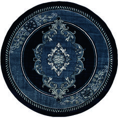 United Weavers Bristol Blue Round 7 to 8 ft Olefin Carpet 123748