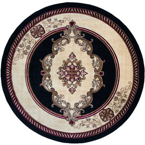 United Weavers Bristol Black Round 70 X 70 Area Rug 2050 10570 88R 806-123754 Image 0