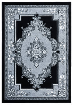 United Weavers Bristol Grey Rectangle 2x4 ft Olefin Carpet 123758