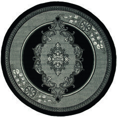 United Weavers Bristol Grey Round 7 to 8 ft Olefin Carpet 123760