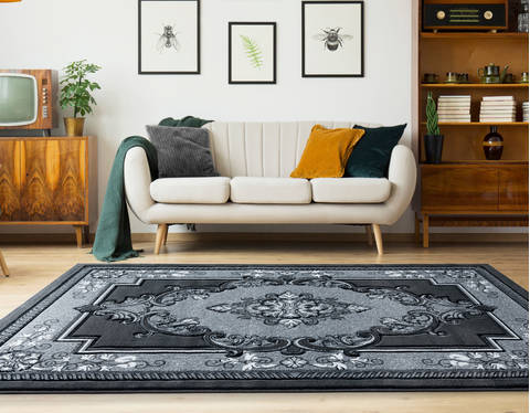United Weavers Bristol Grey Round 70 X 70 Area Rug 2050 10572 88R 806-123766 Image 1