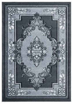 United Weavers Bristol Grey Rectangle 7x10 ft Olefin Carpet 123767