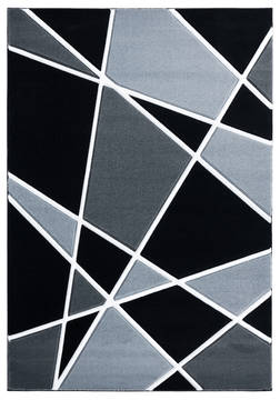 United Weavers Bristol Grey Rectangle 2x4 ft Olefin Carpet 123770
