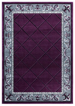 United Weavers Bristol Purple Rectangle 2x4 ft Olefin Carpet 123788