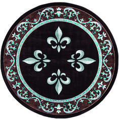 United Weavers Bristol Blue Round 7'0" X 7'0" Area Rug 2050 11069 88R 806-123802