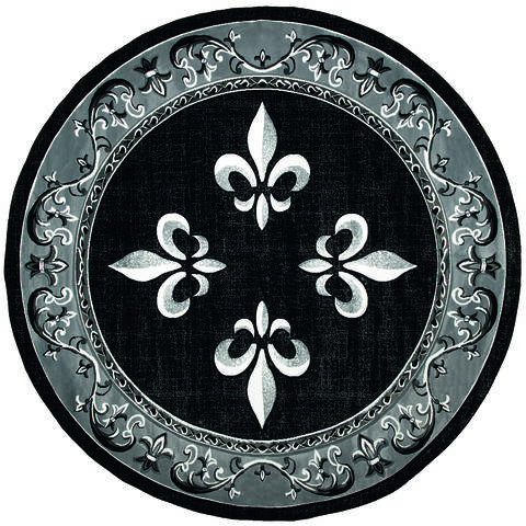 United Weavers Bristol Black Round 70 X 70 Area Rug 2050 11070 88R 806-123808 Image 0