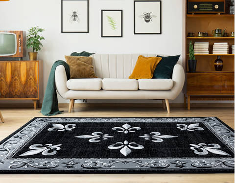 United Weavers Bristol Black 70 X 100 Area Rug 2050 11070 912 806-123809 Image 1
