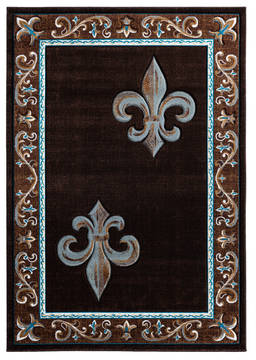 United Weavers Bristol Brown Runner 6 to 9 ft Olefin Carpet 123823