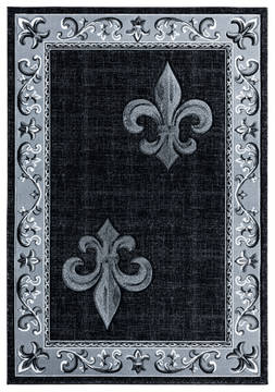 United Weavers Bristol Grey Rectangle 2x4 ft Olefin Carpet 123836