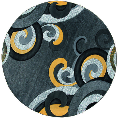 United Weavers Bristol Yellow Round 70 X 70 Area Rug 2050 11312 88R 806-123844 Image 0