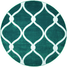 United Weavers Bristol Blue Round 7 to 8 ft Olefin Carpet 123886