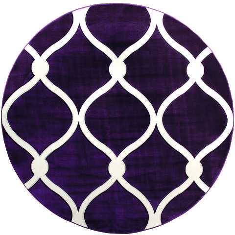 United Weavers Bristol Purple Round 70 X 70 Area Rug 2050 11582 88R 806-123898 Image 0
