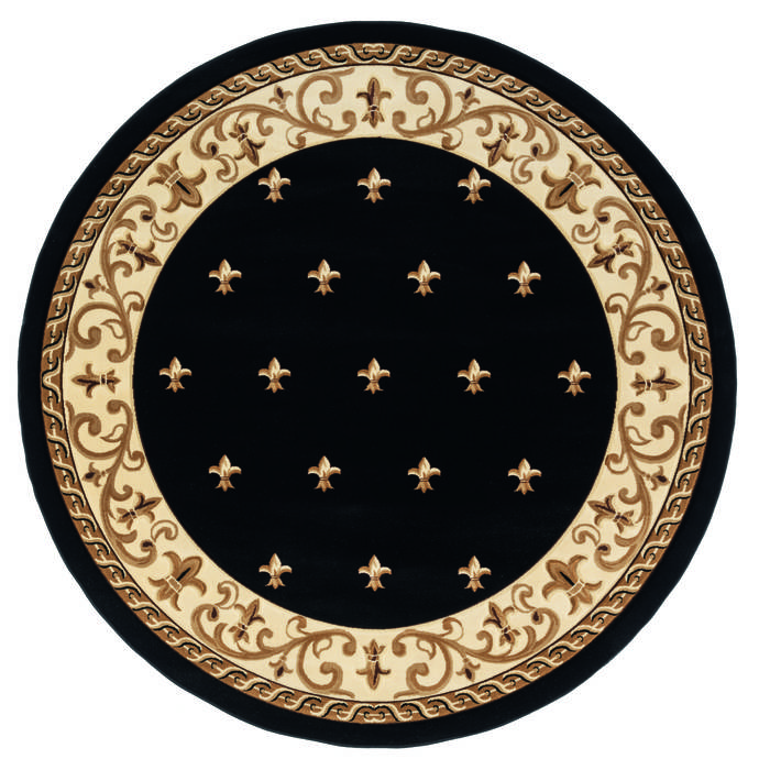 United Weavers Bristol Black Round 70 X 70 Area Rug 2050 11670 88R 806-123928 Image 0