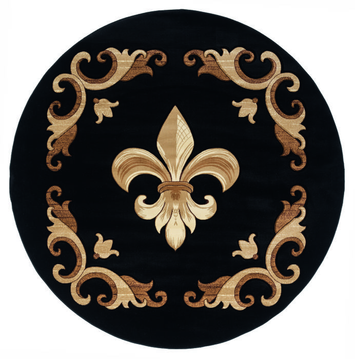 United Weavers Bristol Black Round 70 X 70 Area Rug 2050 11770 88R 806-123946 Image 0