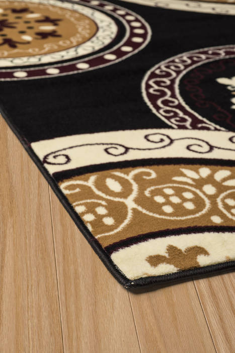 United Weavers Caf Black Runner 10 X 70 Area Rug 950 11070 28 806-123956 Image 2