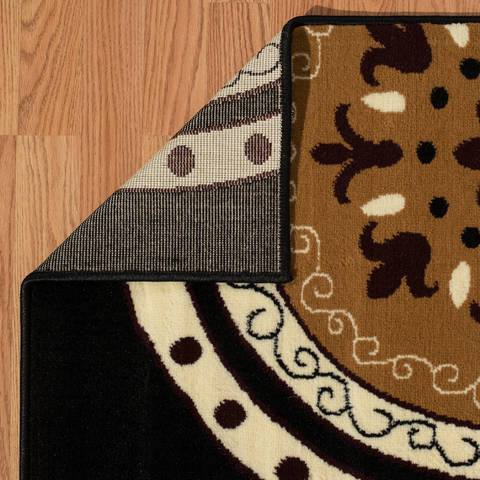 United Weavers Caf Black Runner 10 X 70 Area Rug 950 11070 28 806-123956 Image 3
