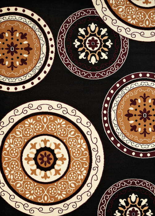 United Weavers Caf Black Runner 10 X 70 Area Rug 950 11070 28 806-123956 Image 0