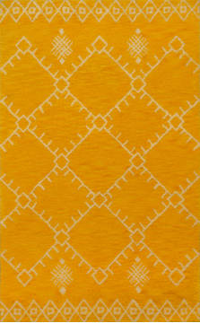 United Weavers Casablanca Yellow Rectangle 1x2 ft Polyester Carpet 123958