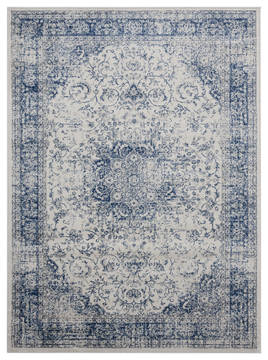 United Weavers Clairmont Blue Rectangle 7x10 ft Olefin Carpet 124047