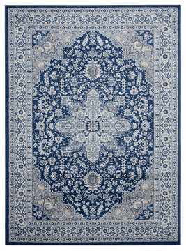 United Weavers Clairmont Blue Rectangle 7x10 ft Olefin Carpet 124075