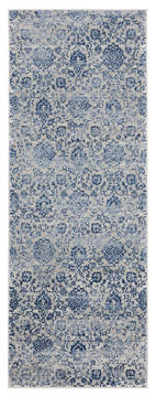 United Weavers Clairmont Blue Runner 6 to 9 ft Olefin Carpet 124093
