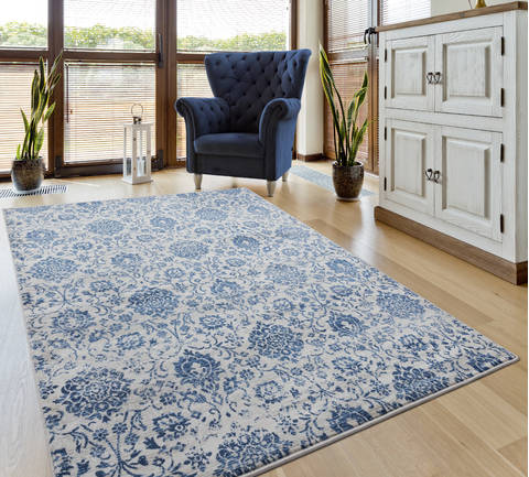 United Weavers Clairmont Blue Round 70 X 70 Area Rug 4000 40261 88R 806-124095 Image 1